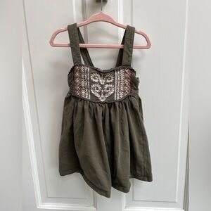TJX Europe 24M Green, White, and Pink Flowy Girls Tank Top Blouse